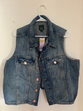 wild fable Light Blue Denim Vest